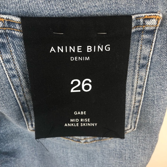 NWT Anine Bing Gabe Ripped Jeans 26 - Picture 11 of 13